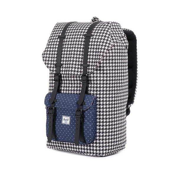 Herschel Supply Company Little America Houndstooth Mid Volume Backpack - Picture 1 of 12